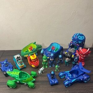 PJ Masks Toy Lot Figures Vehicles Wrist Band